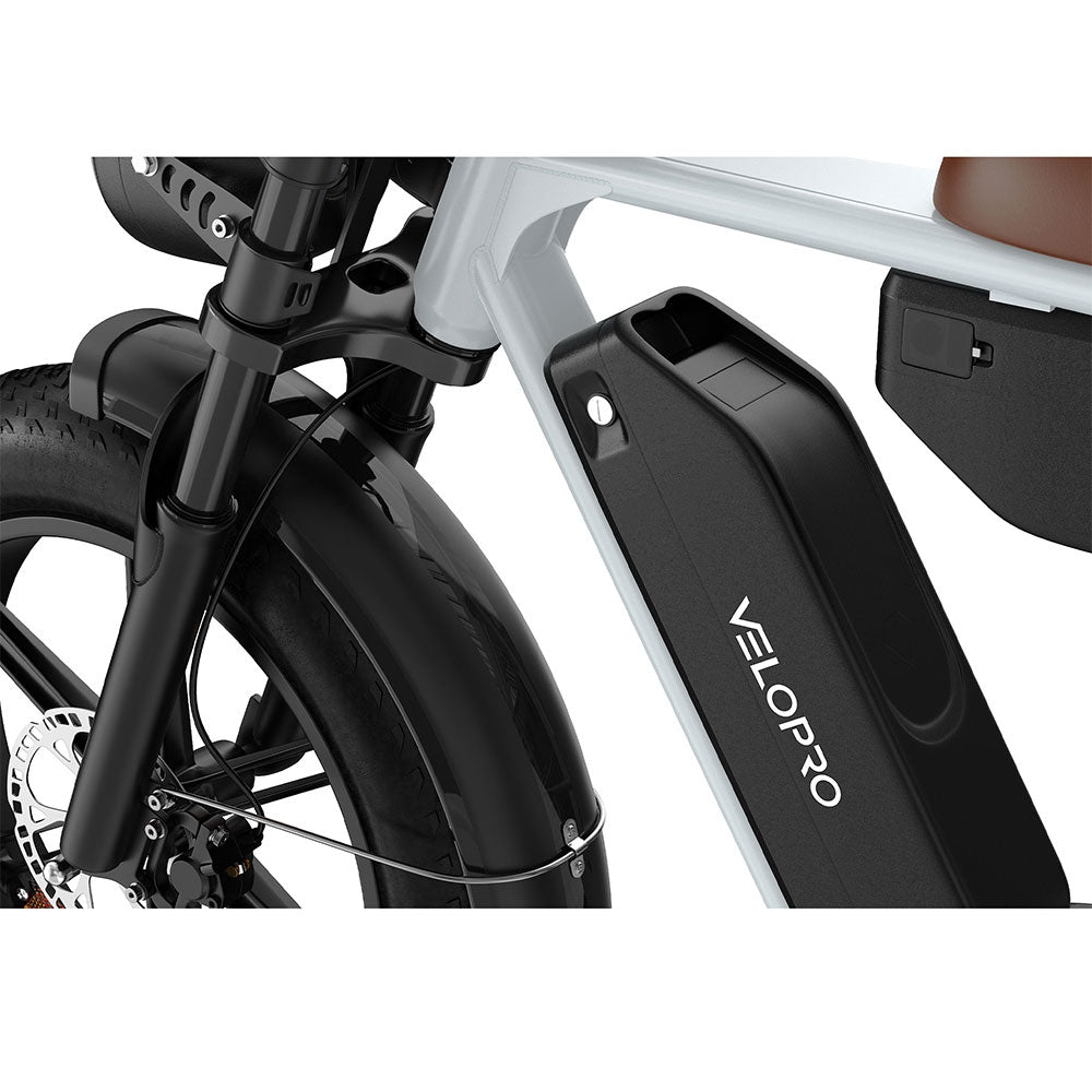 Velopro M9  20'' 250W Retro Dual-Battery Fat Tire E-Bike 48V 35Ah battery