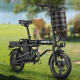 MEELOD Z9-3 14" Mini Folding Electric Bike 750W Peak Motor 48V 20.8Ah Battery