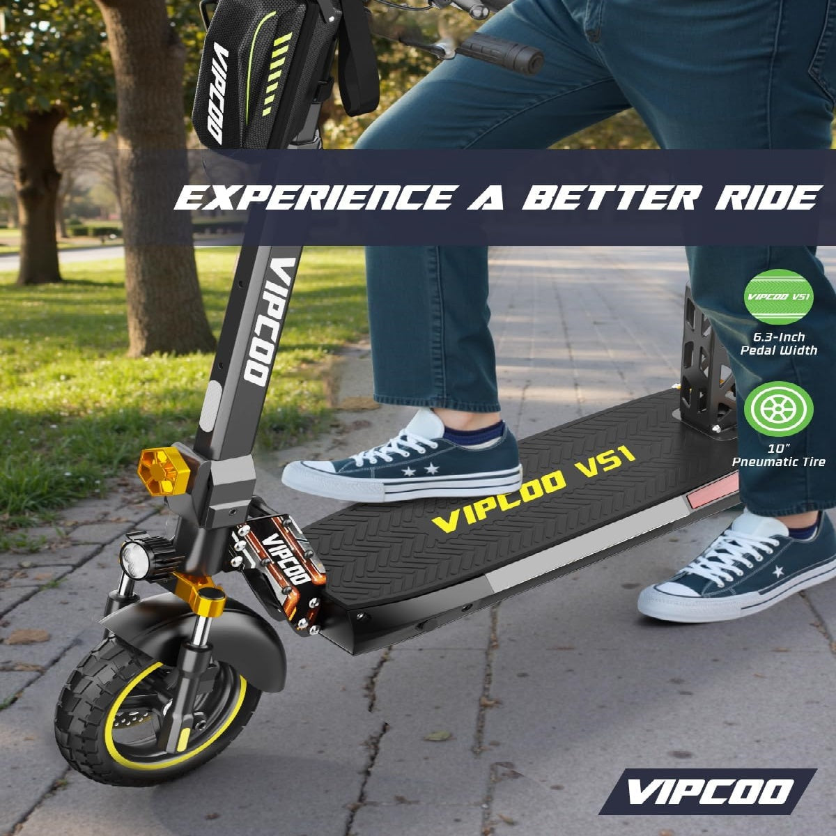 HONEYWHALE VS1 10" Folding Electric Scooter 700W Motor 48V 13Ah Battery