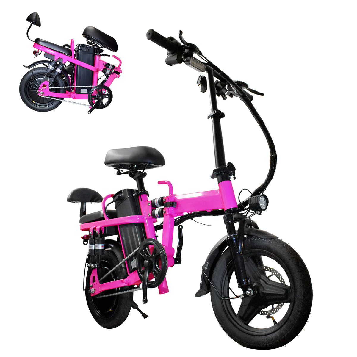 GLEERIDE A9 14" Mini Folding Electric Bike 750W Peak Motor 48V 15Ah Battery