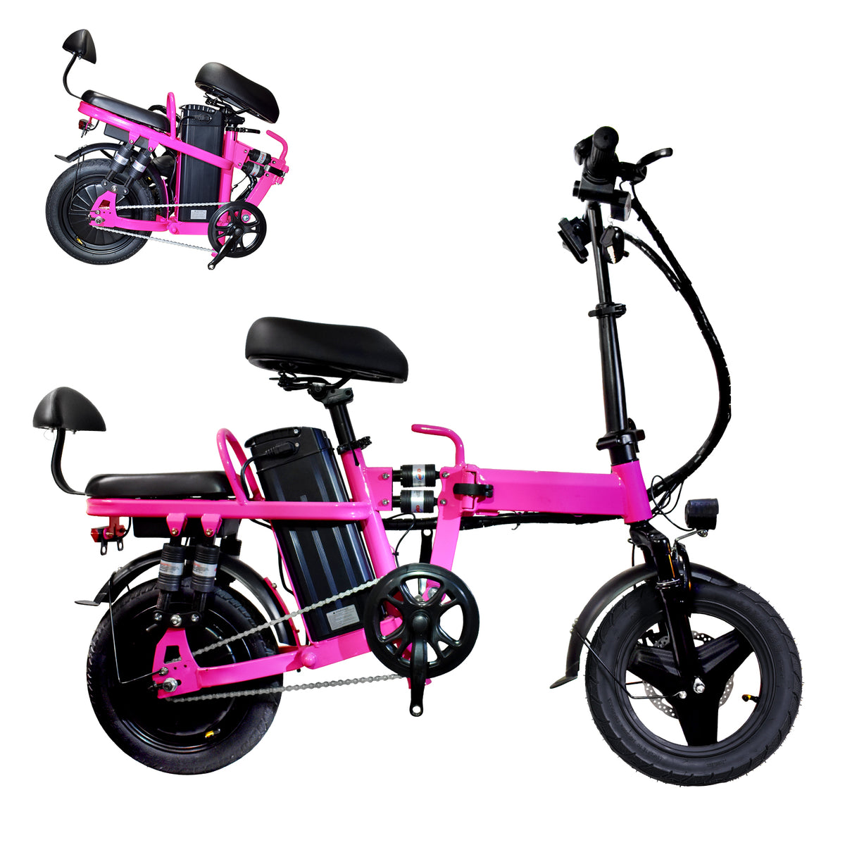 GLEERIDE A9 14" Mini Folding Electric Bike 750W Peak Motor 48V 15Ah Battery
