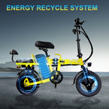 GLEERIDE A9 14" Mini Folding Electric Bike 750W Peak Motor 48V 15Ah Battery