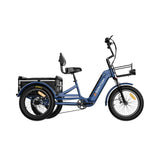 ASOMTOM WHALE 3.0 24" High-Capacity Durable Electric Trike 500W Motor 48V 20Ah Battery