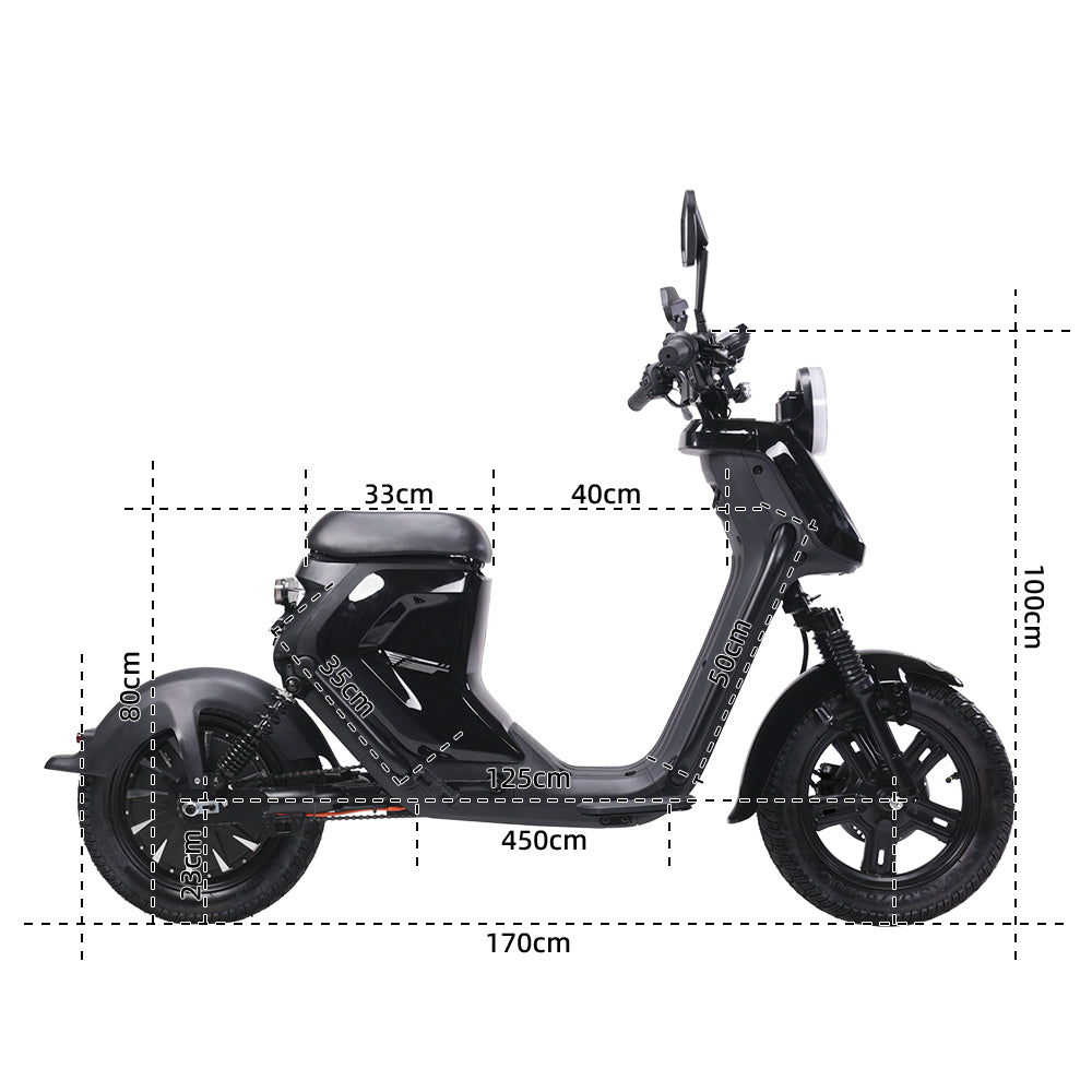 BEZIOR XIAONIU B 20" Off-Road Electric Bike 1500W Motor 48V 20Ah Battery