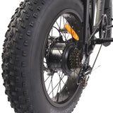 BEZIOR XF001 20*4.0" Fat Tires Retro Electric All-Terrain Bike 1000W Motor 48V 12.5Ah Battery