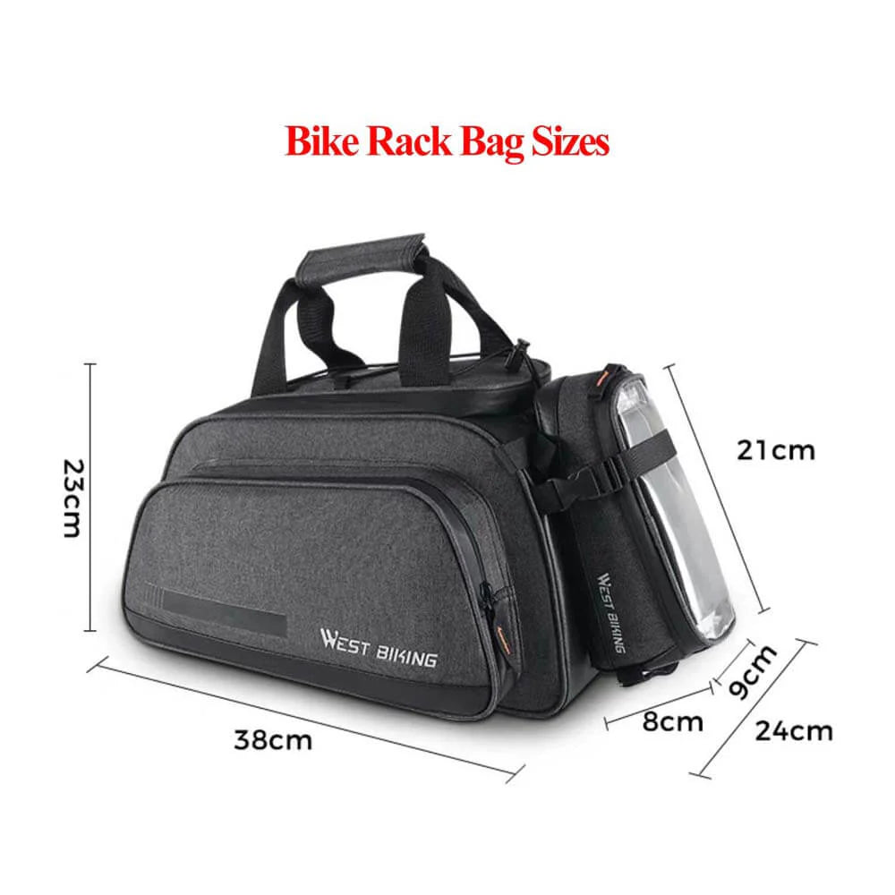 SHENGMILO Bike Rack Bag for Travel