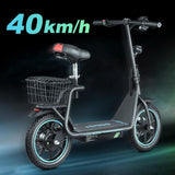BOGIST AE86-ORIGIN M5 Elite 14" Electric Scooter 500W Motor 48V 13Ah Seat and Cargo Carrier