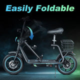 BOGIST AE86-ORIGIN M5 Elite 14" Electric Scooter 500W Motor 48V 13Ah Seat and Cargo Carrier