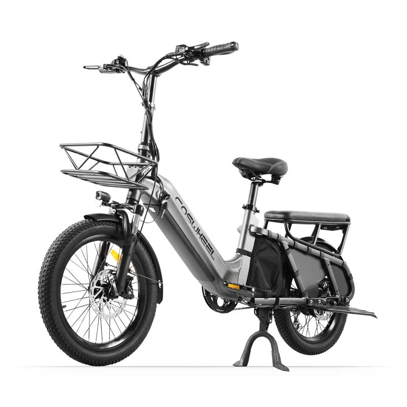 COSWHEEL HQ20 20" Cargo Electric Bike 1300W Peak Motor 48V 19.2Ah Battery