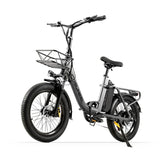 COSWHEEL Y20L 20" Step-Thru Electric Bike Peak 1200W Motor 48V 15Ah Battery