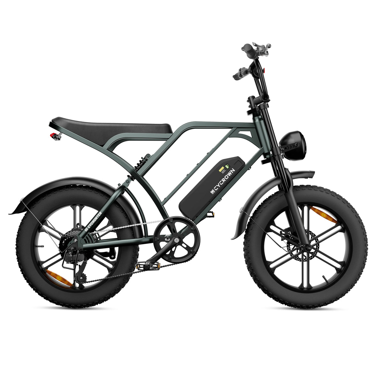 CYCROWN Hunter 20" Off Road Electric Bike 750W Motor 48V 26Ah Dual Batteries