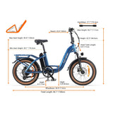 CYRUSHER Nova 20" Step-through Electric Bike  250W Motor 36V 15Ah Battery