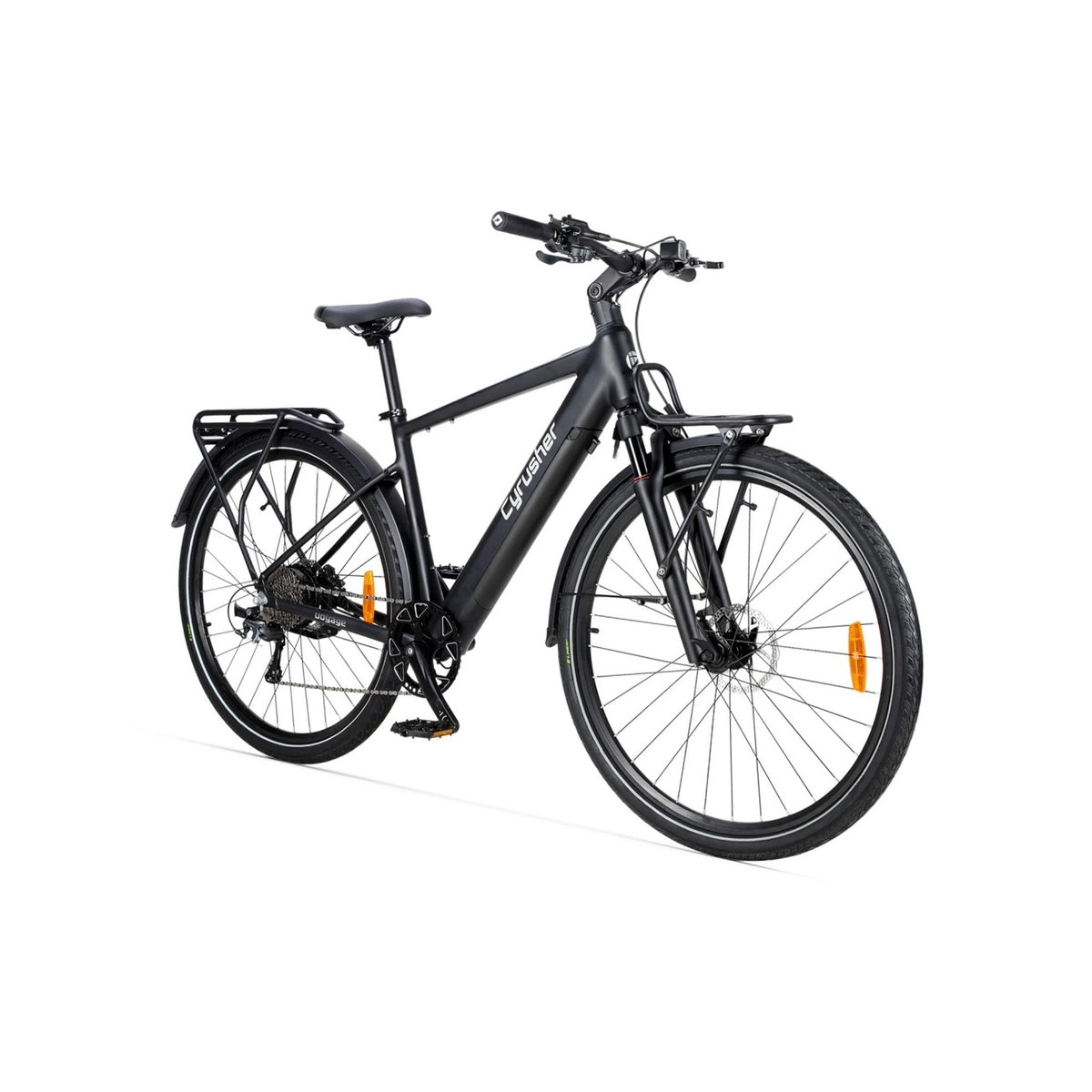 CYRUSHER Voyage 27.5" 700CC Tires Trekking E-Bike 250W Motor 36V 14Ah Battery