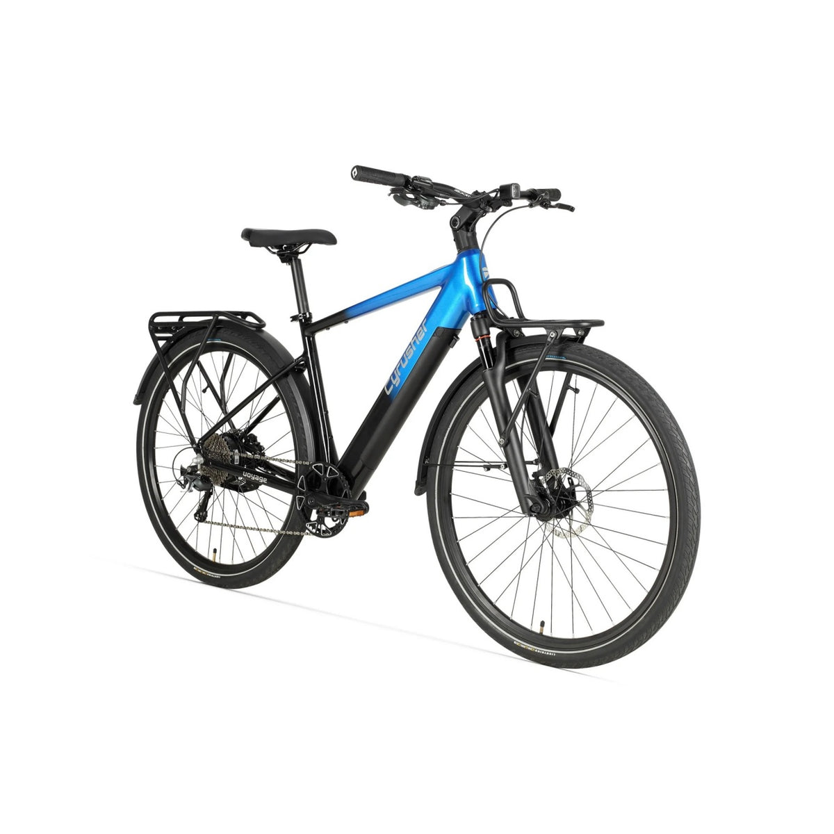 CYRUSHER Voyage 27.5" 700CC Tires Trekking E-Bike 250W Motor 36V 14Ah Battery