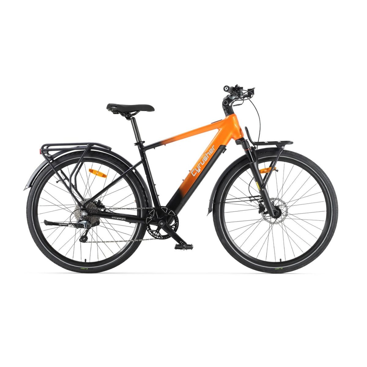 CYRUSHER Voyage 27.5" 700CC Tires Trekking E-Bike 250W Motor 36V 14Ah Battery
