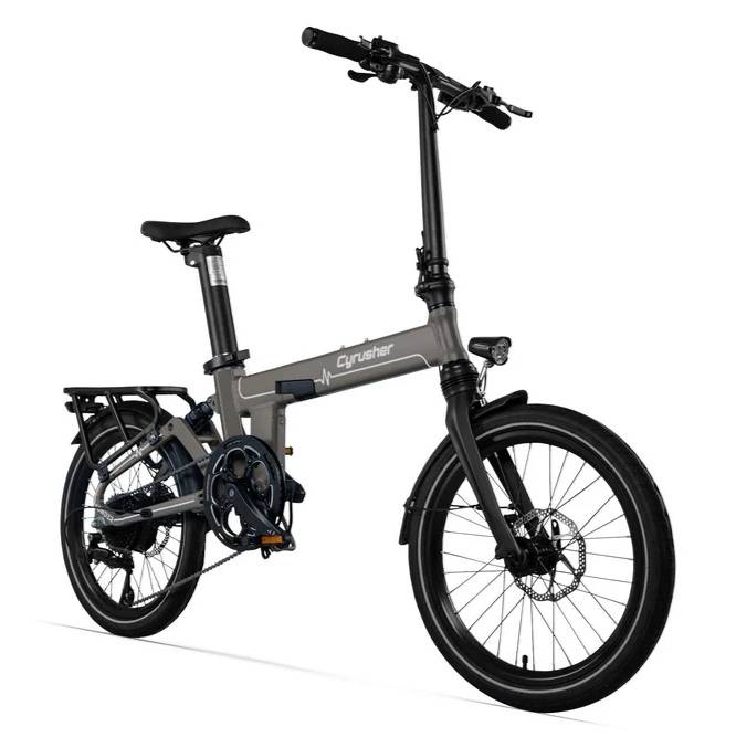 CYRUSHER Sonder 20" Fat Tires Suspension Folding Electric Bike 250W 28Mph 48V 10Ah Battery