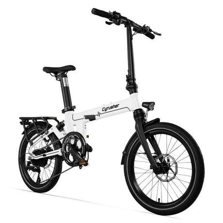 CYRUSHER Sonder 20" Fat Tires Suspension Folding Electric Bike 250W 28Mph 48V 10Ah Battery