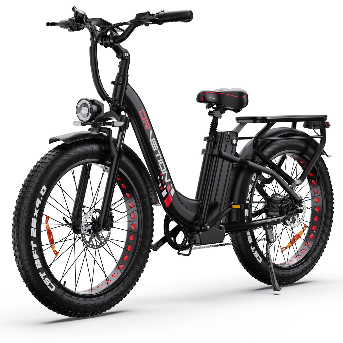 DRVETION CTR26 26" Step-Thru E-Bike 1000W Peak Motor 48V 15AH/20Ah Battery