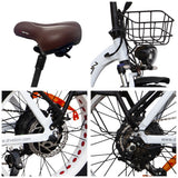 DRVETION CT20 20" Fat Tires Folding Electric Bike 750W Motor 48V 10Ah/15Ah/20Ah Battery（Disc Brake）