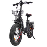 DRVETION CT20 20" Fat Tires Folding Electric Bike 750W Motor 48V 10Ah/15Ah/20Ah Battery（Disc Brake）