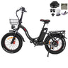 DRVETION CT20 20" Fat Tires Folding Electric Bike 750W Motor 48V 10Ah/15Ah/20Ah Battery（Disc Brake）