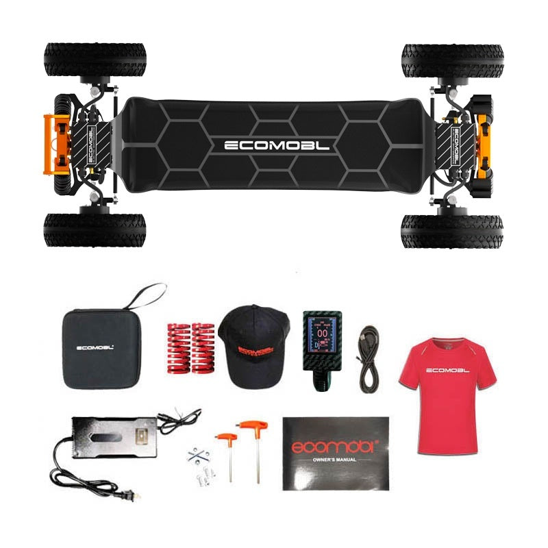 ECOMOBL M24 PRO 4WD All-Terrain Electric Skateboard 4*3800W 20Ah Battery