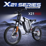 EKXBIKE X21 20" Off Road Electric Bike 2000W Motor 48V 35Ah Battery
