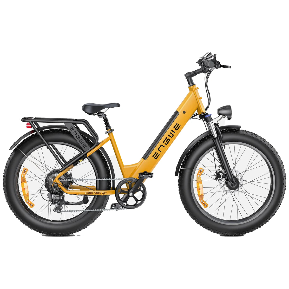 ENGWE E26 26" Step-Thru Fat Tire All-Terrain Electric Bike 1000W Motor Peak 48V 16Ah Battery