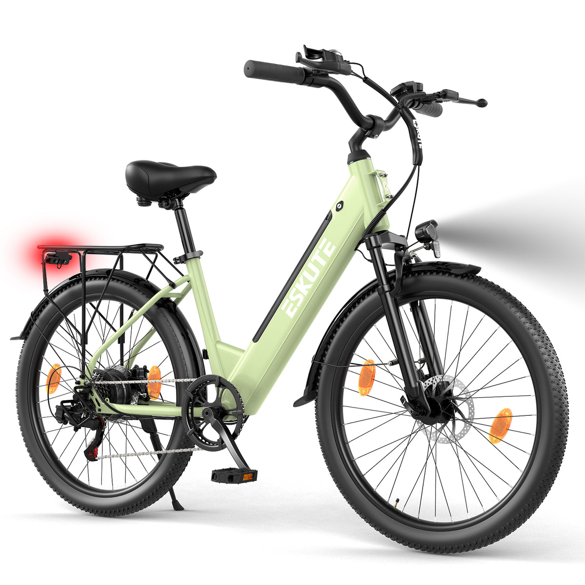 ESKUTE C100 Plus 26" Commuter Electric Bike 250W Motor 36V 13Ah Battery