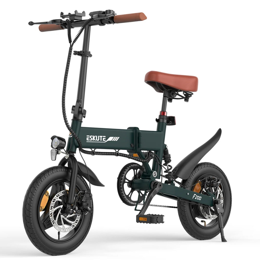 ESKUTE F200 14" Mini Folding Electric Bike 250W Motor 36V 7.8Ah Battery