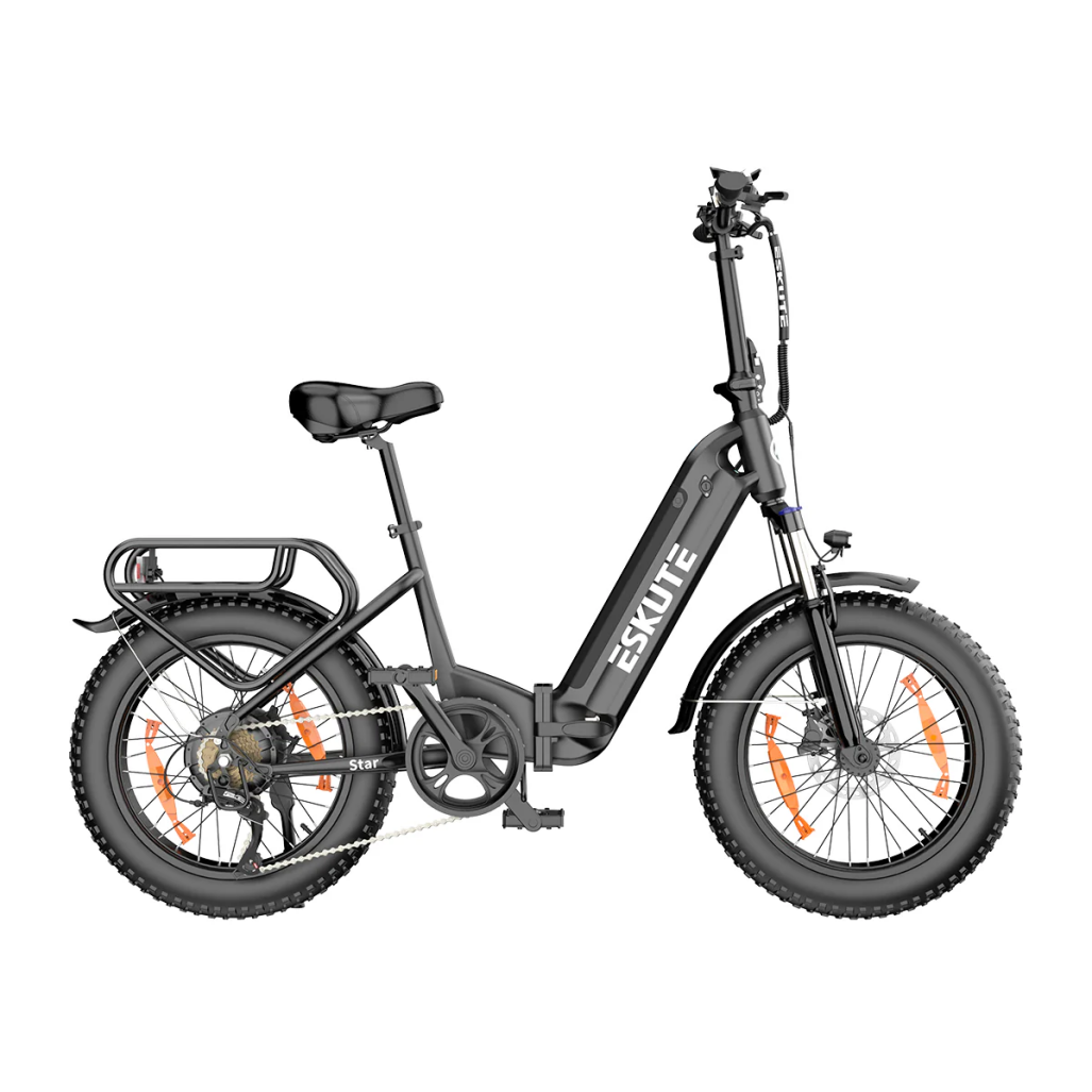 ESKUTE Star 20" Fat Tire Folding Electric Bike 250W Motor 36V 25Ah Battery