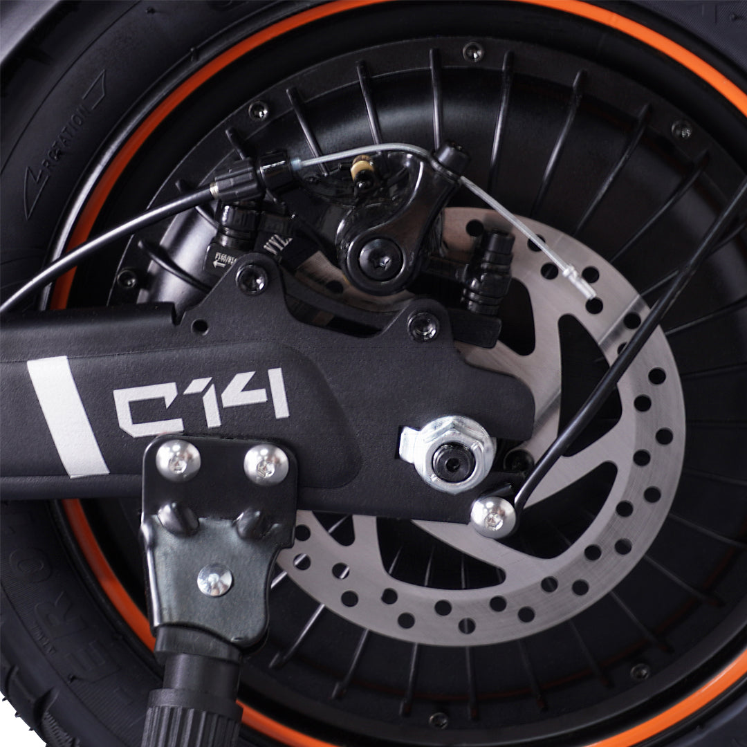 GELEIPU C14 14"Electric Scooter 500W Motor 48V 17.5Ah Seat and Cargo Carrier