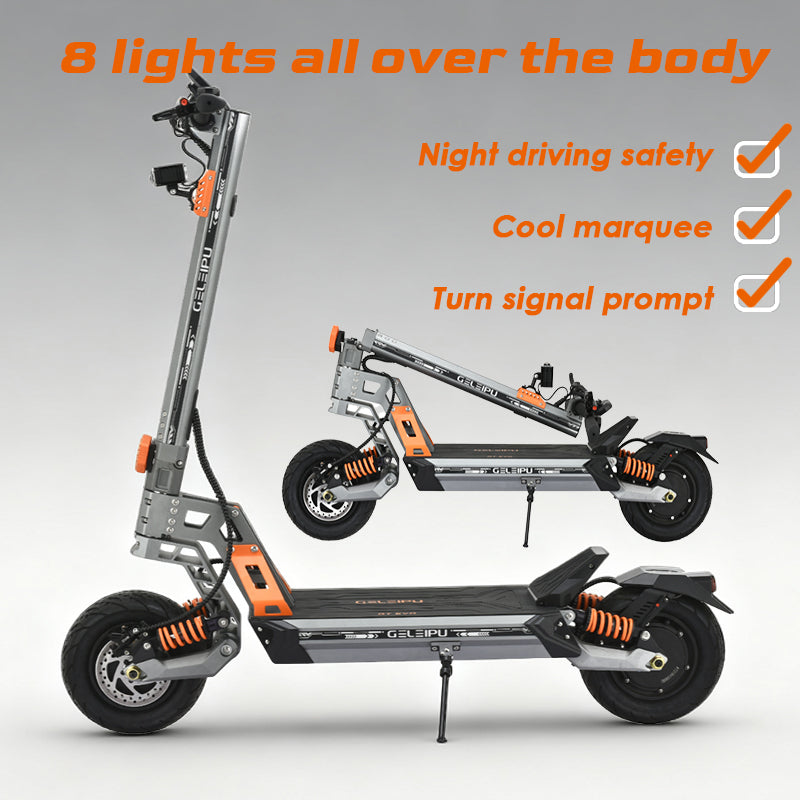 GELEIPU GTEVO 11" All-Terrain Electric Scooter 1600W*2 Dual Motors 60V 36Ah Battery