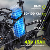 GLEERIDE EC540 20" Electric City Bike Peak 1000W Motor 48V 13Ah/15Ah Battery