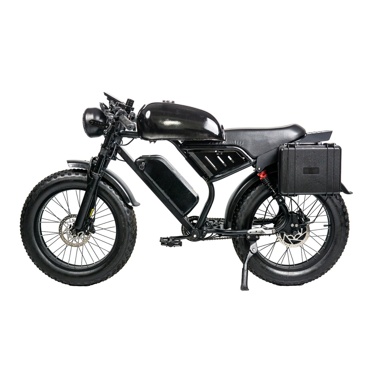 GLEERIDE MIX 66 20" Retro Moped Style Electric Bike 1200W Peak Motors 48V 16Ah Battery