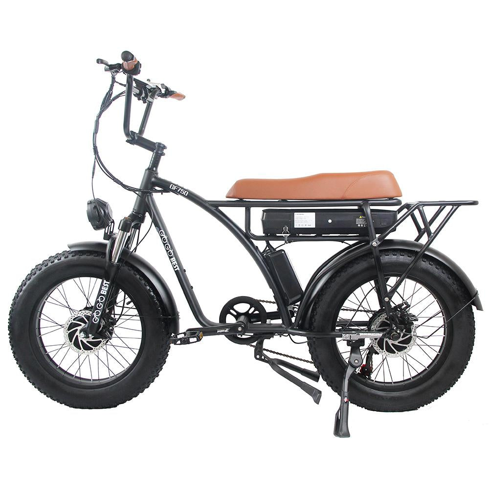 GOGOBEST GF750 20*4'' Bicicleta eléctrica todo terreno con neumático ancho 1000W*2 Motores duales Batería de 48V 17.5Ah
