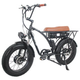 GOGOBEST GF750 20*4'' Bicicleta eléctrica todo terreno con neumático ancho 1000W*2 Motores duales Batería de 48V 17.5Ah