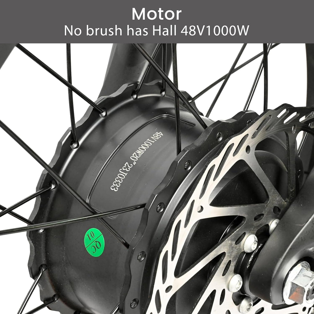 BAOLUJIE DP2033 ebike motor brushless has hall 48V 1000W