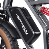 HAPPYRUN Tank G50 20" Fat Tire Electric Bike 1500W Peak Motor 48V 18Ah Battery