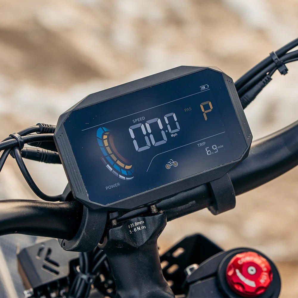 HAPPYRUN Tank G300 Pro Fat Tire Electric Bikes 6500W Peak Motor 72V 30Ah Battery