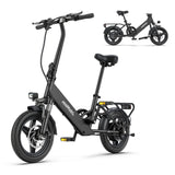 HILLMILES Mile 1 14" Step-through E-bike For Women 250W Motor 36V 10.4Ah Battery
