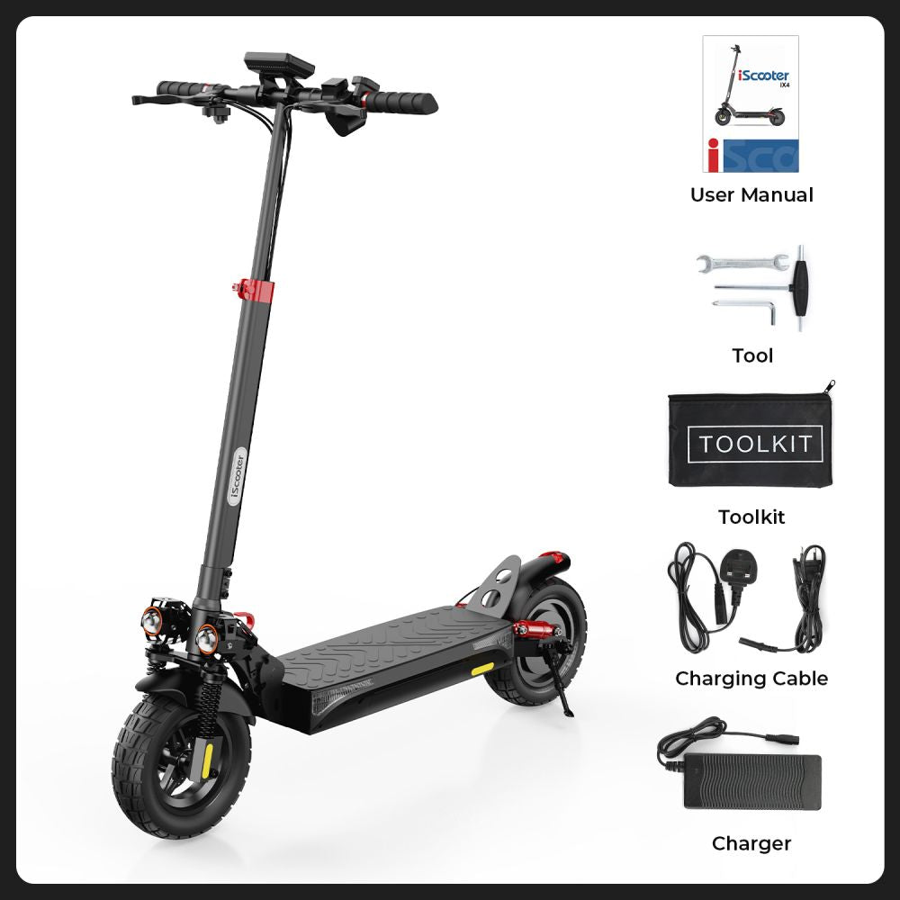 ISCOOTER IX4 10" Commuter Electric Scooter with APP Control 800W Motor 48V 15Ah Battery