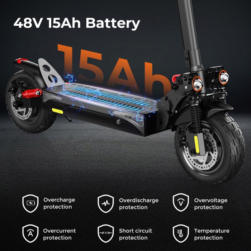 ISCOOTER IX4 10" Commuter Electric Scooter with APP Control 800W Motor 48V 15Ah Battery