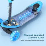 ISINWHEEL Mini Pro Kids 3 Wheel Electric Scooter 60W Motor 12.8-14.6V 5Ah Battery (2 IN 1 Designㄘ