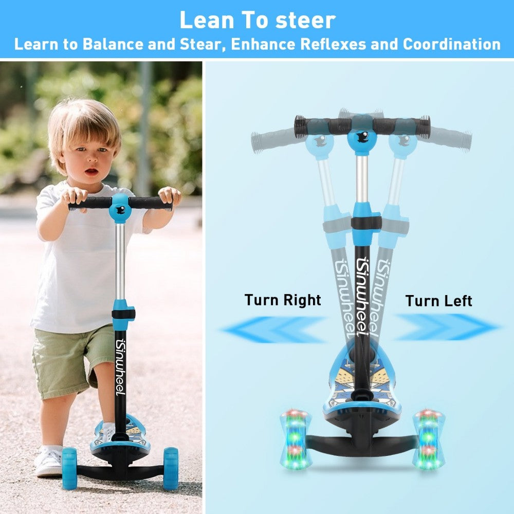 ISINWHEEL Mini Pro Kids 3 Wheel Electric Scooter 60W Motor 12.8-14.6V 5Ah Battery (2 IN 1 Designㄘ