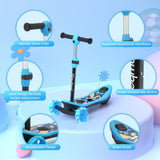 ISINWHEEL Mini Pro Kids 3 Wheel Electric Scooter 60W Motor 12.8-14.6V 5Ah Battery (2 IN 1 Designㄘ