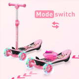ISINWHEEL Mini Pro Kids 3 Wheel Electric Scooter 60W Motor 12.8-14.6V 5Ah Battery (2 IN 1 Designㄘ