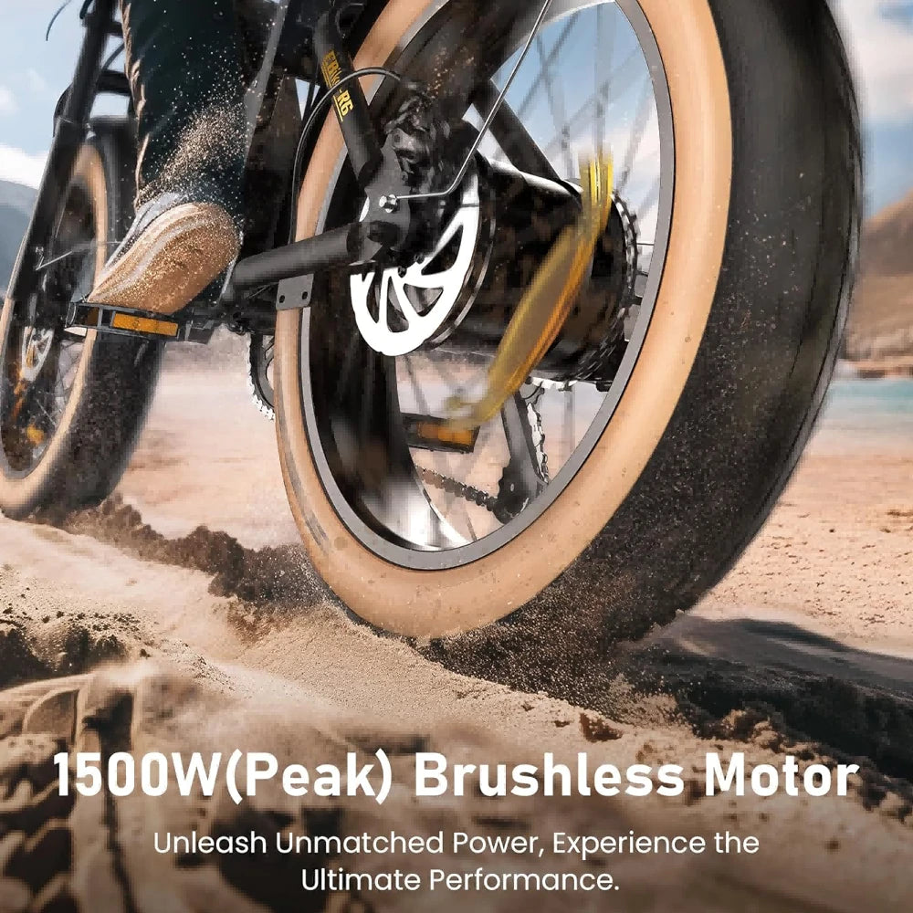 ISINWHEEL R6 20" Off Road Electric Bike 1500W Motor 48V 13Ah Battery