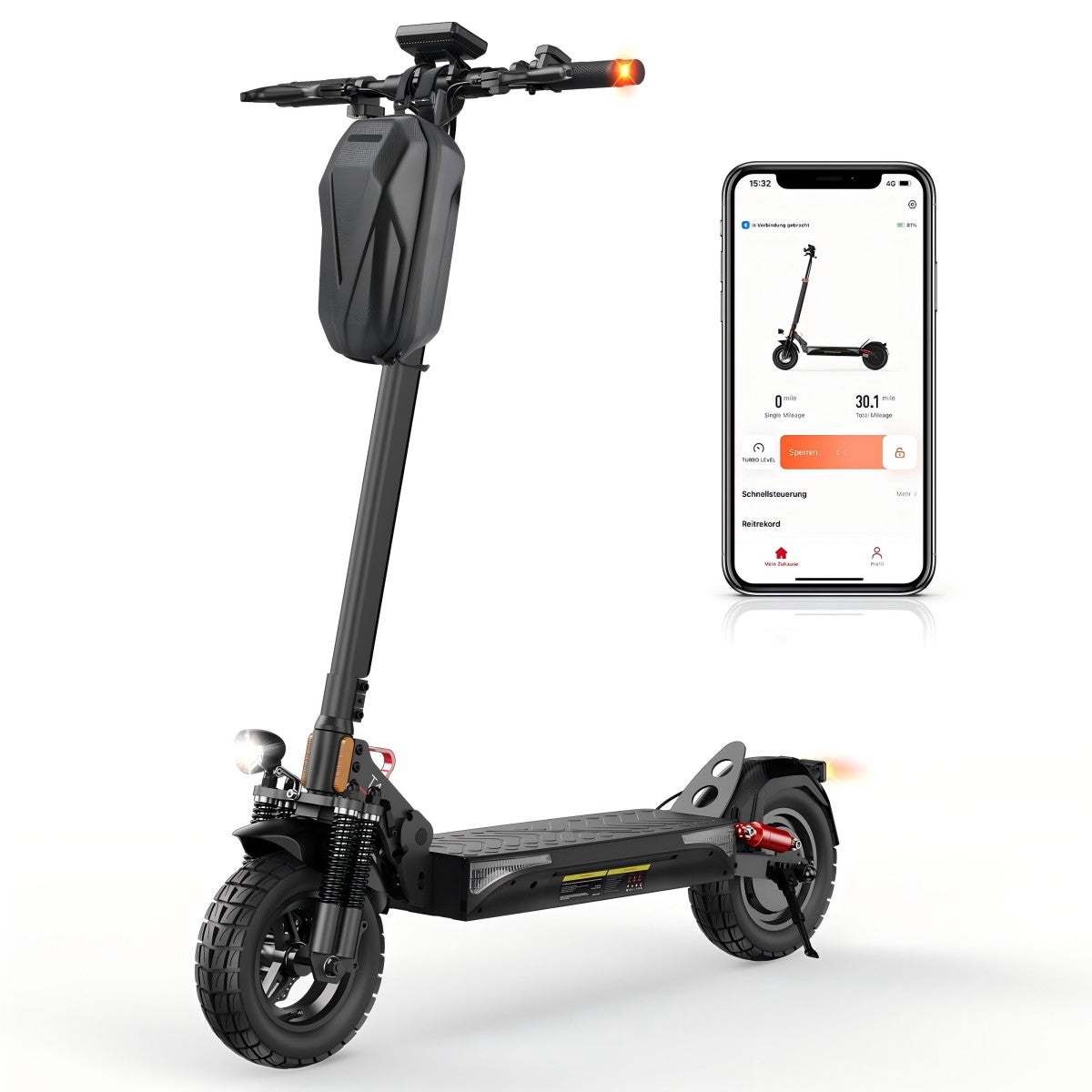 Motorino elettrico fuoristrada ISINWHEEL T4 da 10 pollici, motore 1000 W, batteria 42 V 12,5 Ah (ABE)