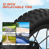 ISINWHEEL A12 12" Off Road Electric Bike For Kids 350W Motor 36V 5.2Ah Battery